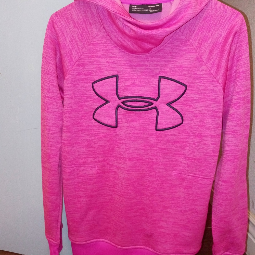 Pink Under Armour hoodie